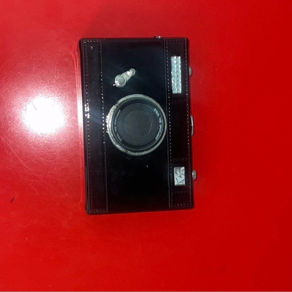 Black Camera Clutch Bag